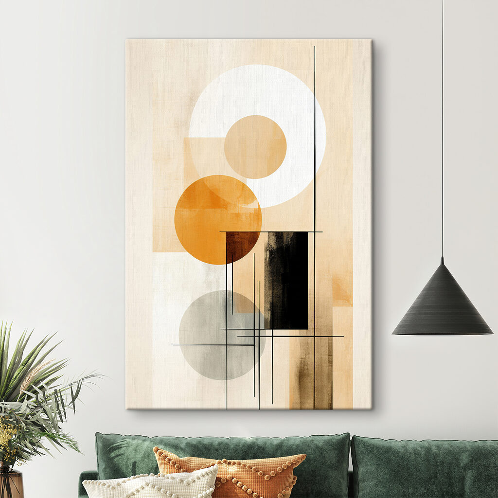 Cercles sur bandes claires — intérieur 1
