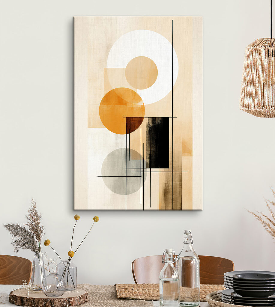 Cercles sur bandes claires — intérieur 6