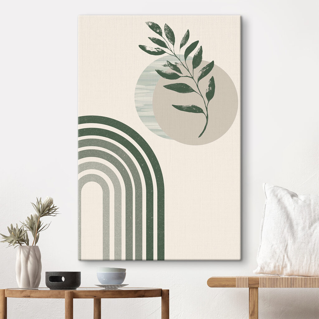Rameau vert et arcs — intérieur 1