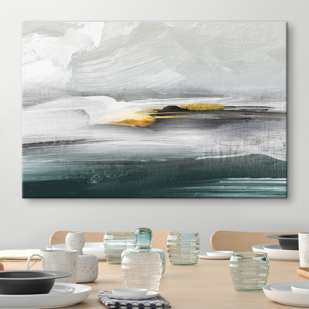 Horizon en larges touches dans un intérieur