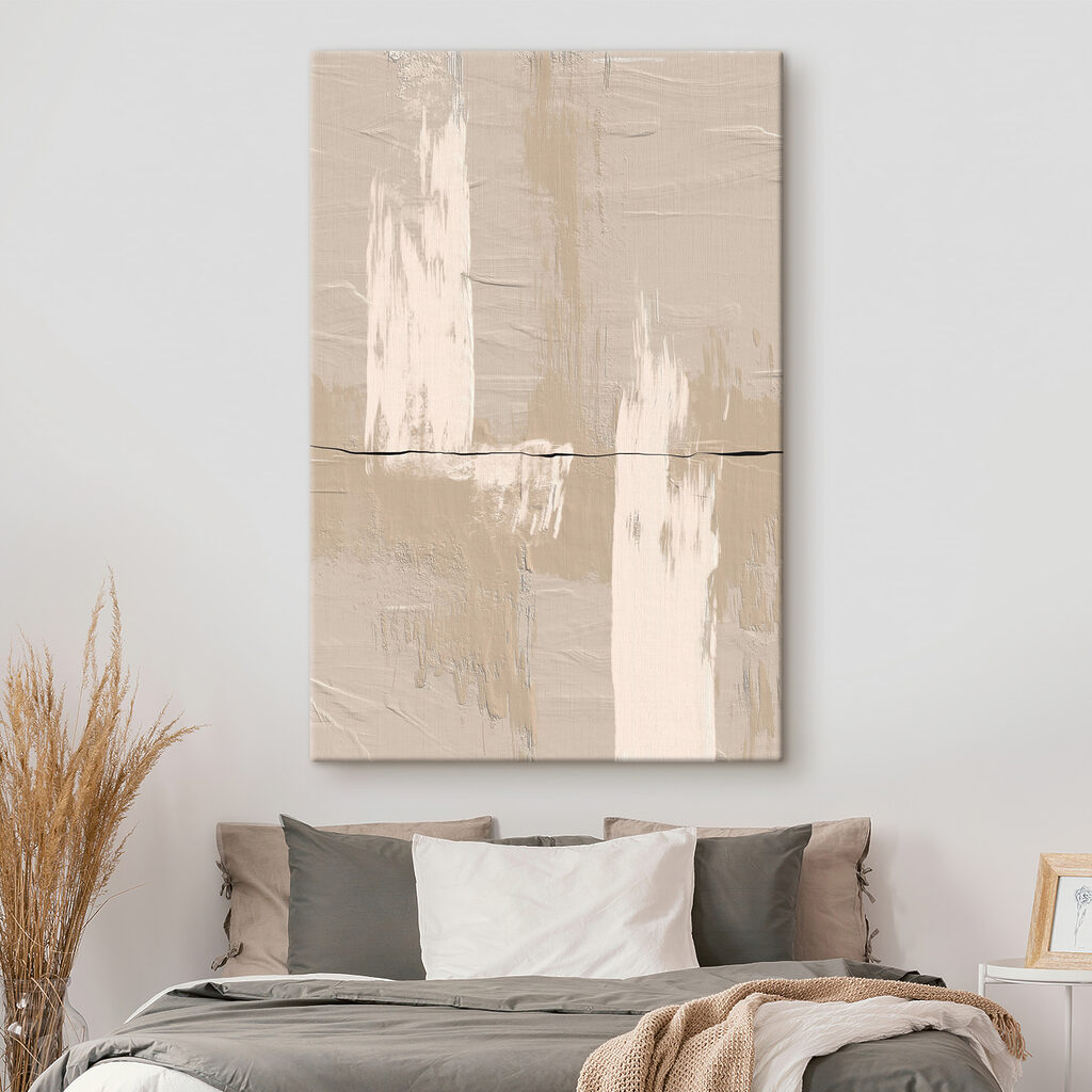 Touches claires sur sable dans un intérieur