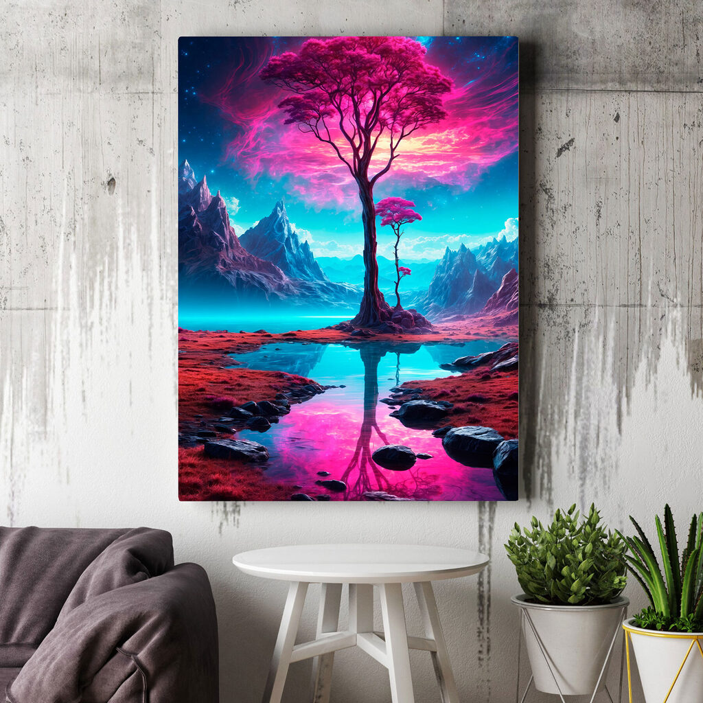 Arbre et son reflet — intérieur 2