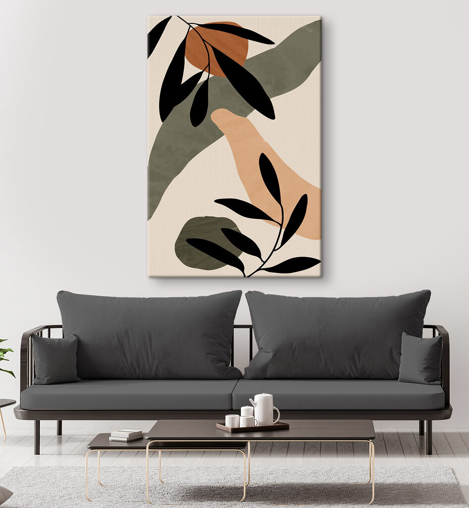 Feuillage noir sur couleurs — intérieur 1