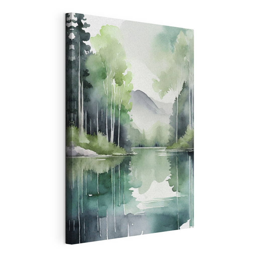 Arbres et lac miroir — vue du produit