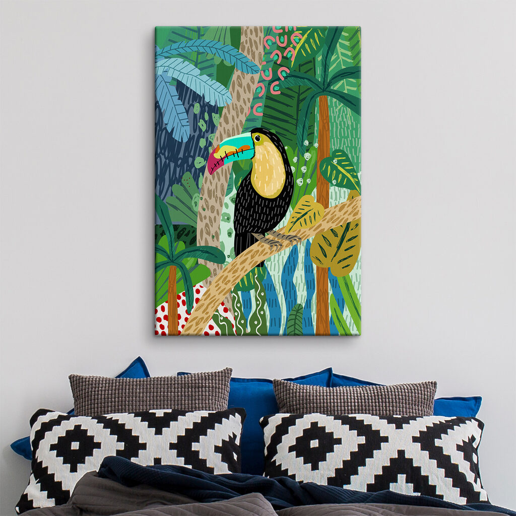 Oiseau au grand bec — intérieur 2