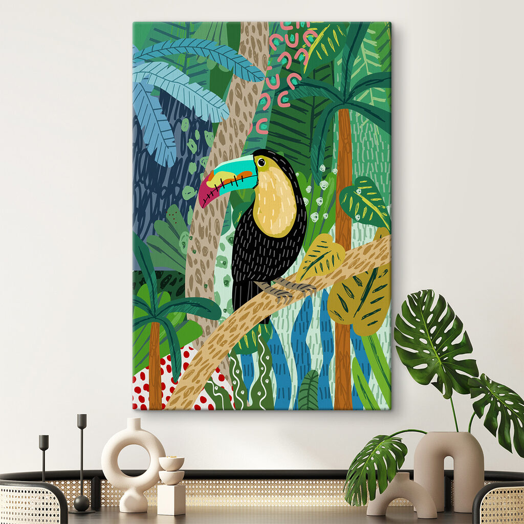 Oiseau au grand bec — intérieur 1