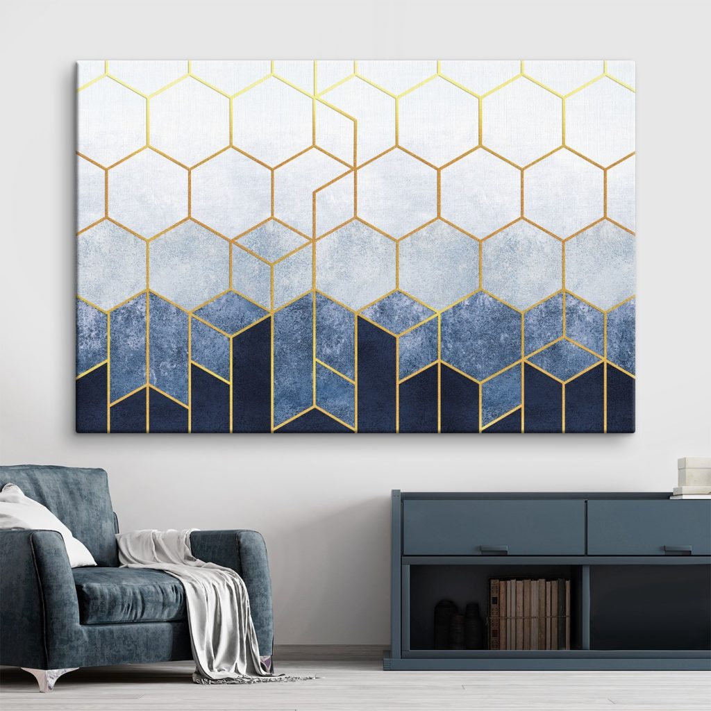 Hexagones en dégradé — intérieur 2
