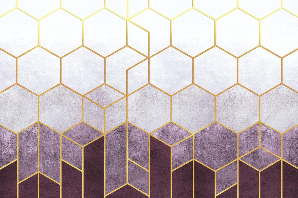 Hexagones en dégradé — motif complet