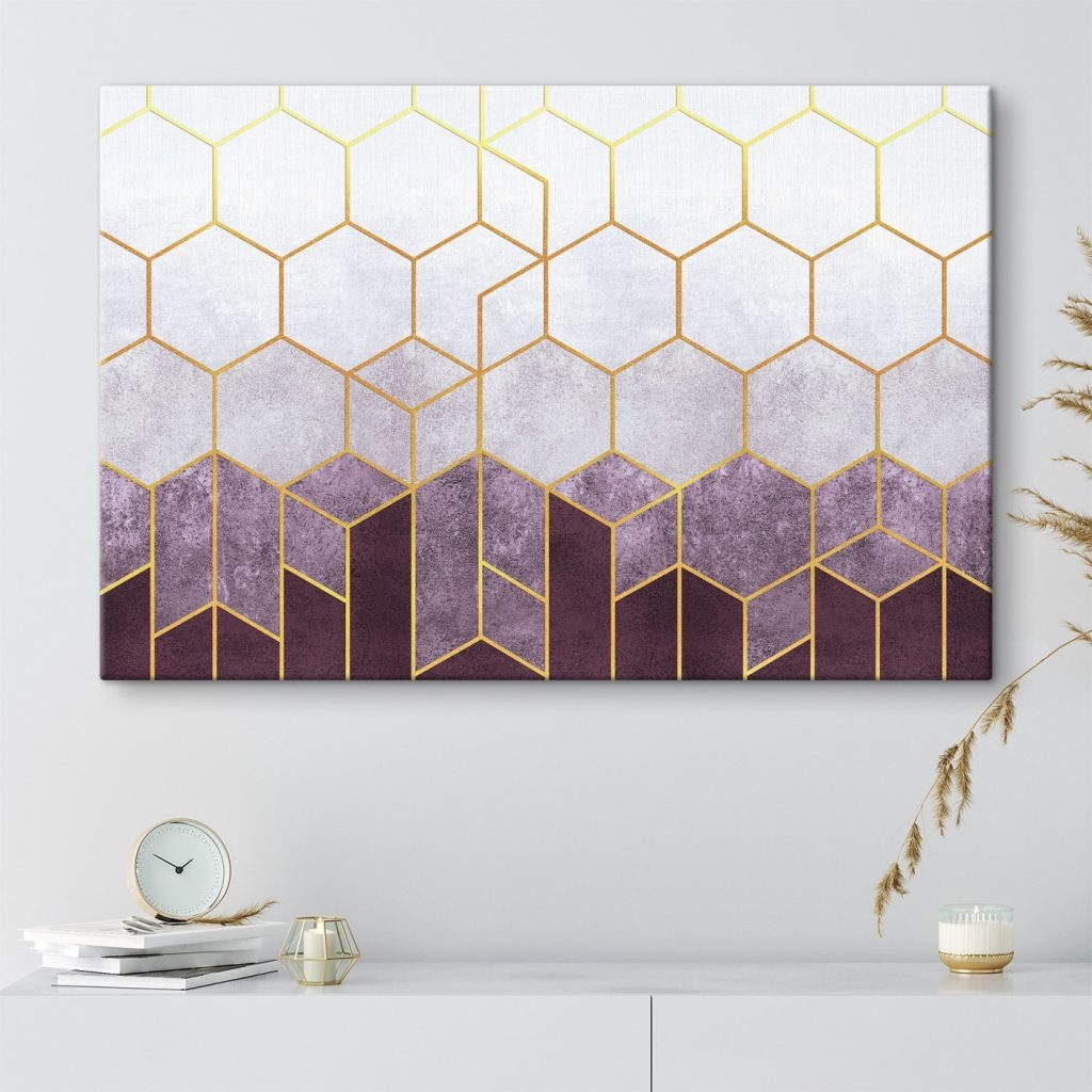 Hexagones en dégradé — intérieur 2