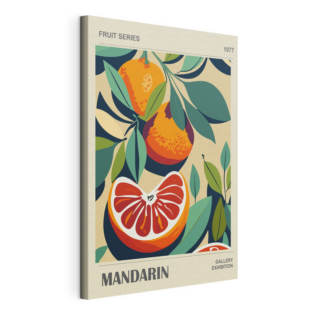 Mandarines et feuillage sombre — vue du produit