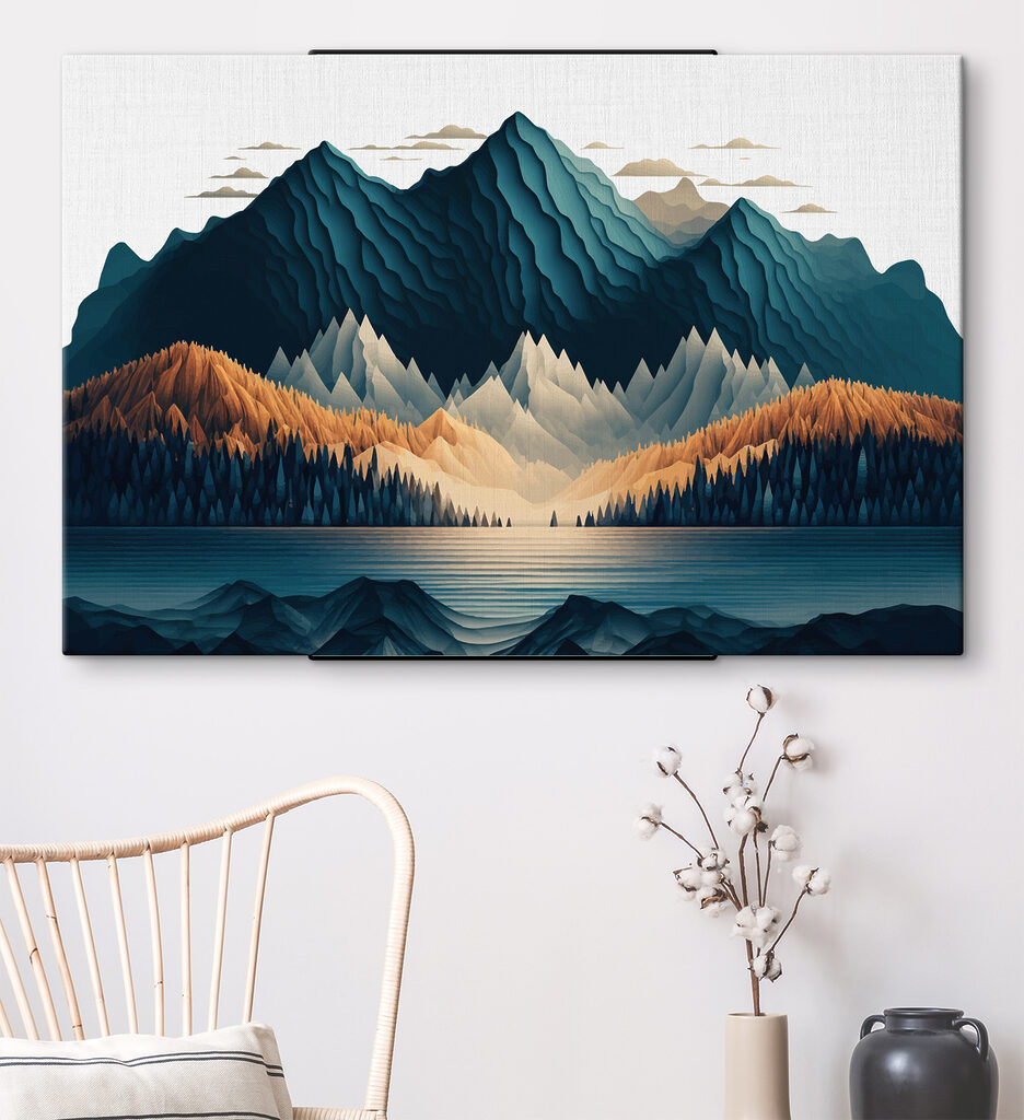 Montagnes en reflet — intérieur 2