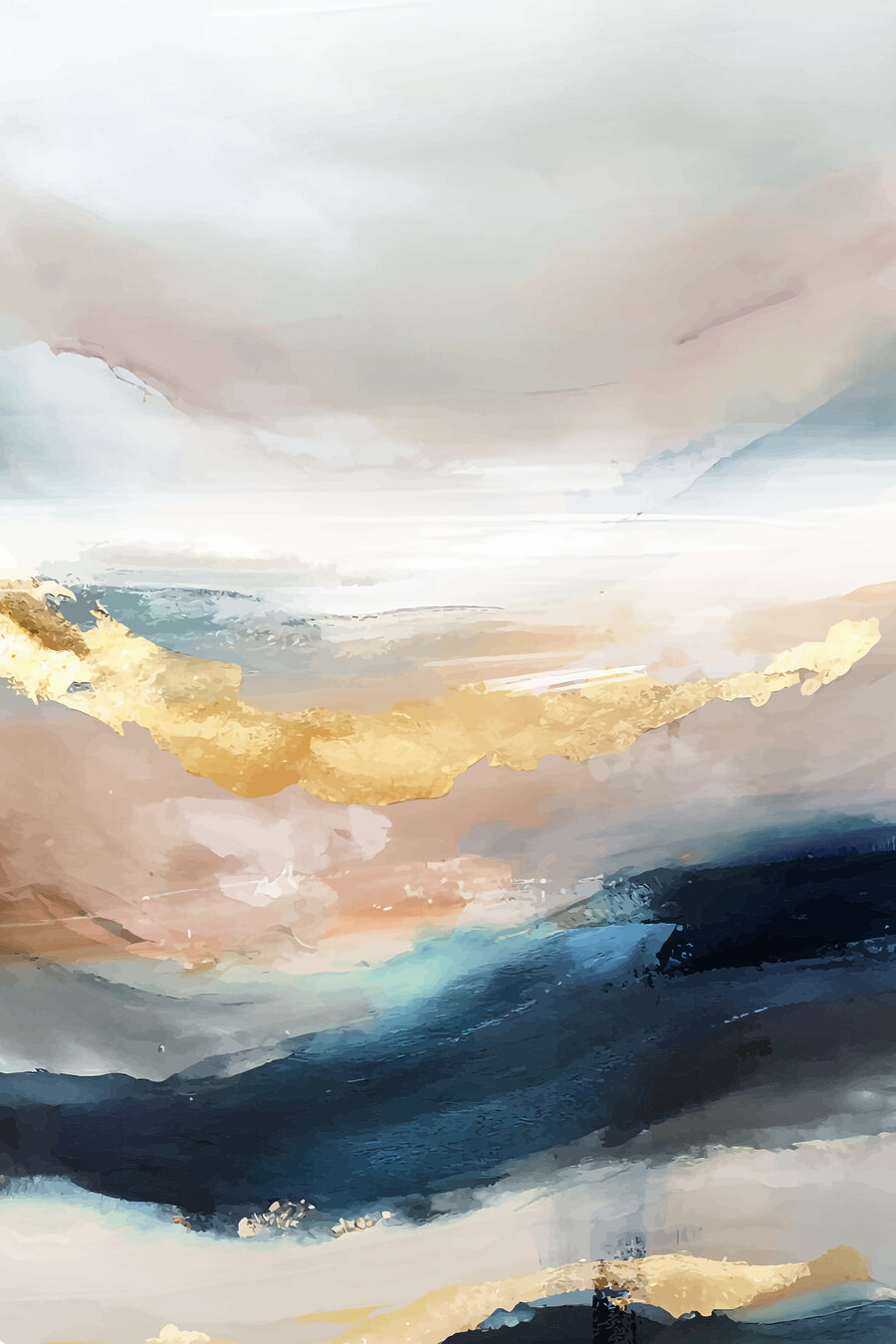 Paysage abstrait — motif complet