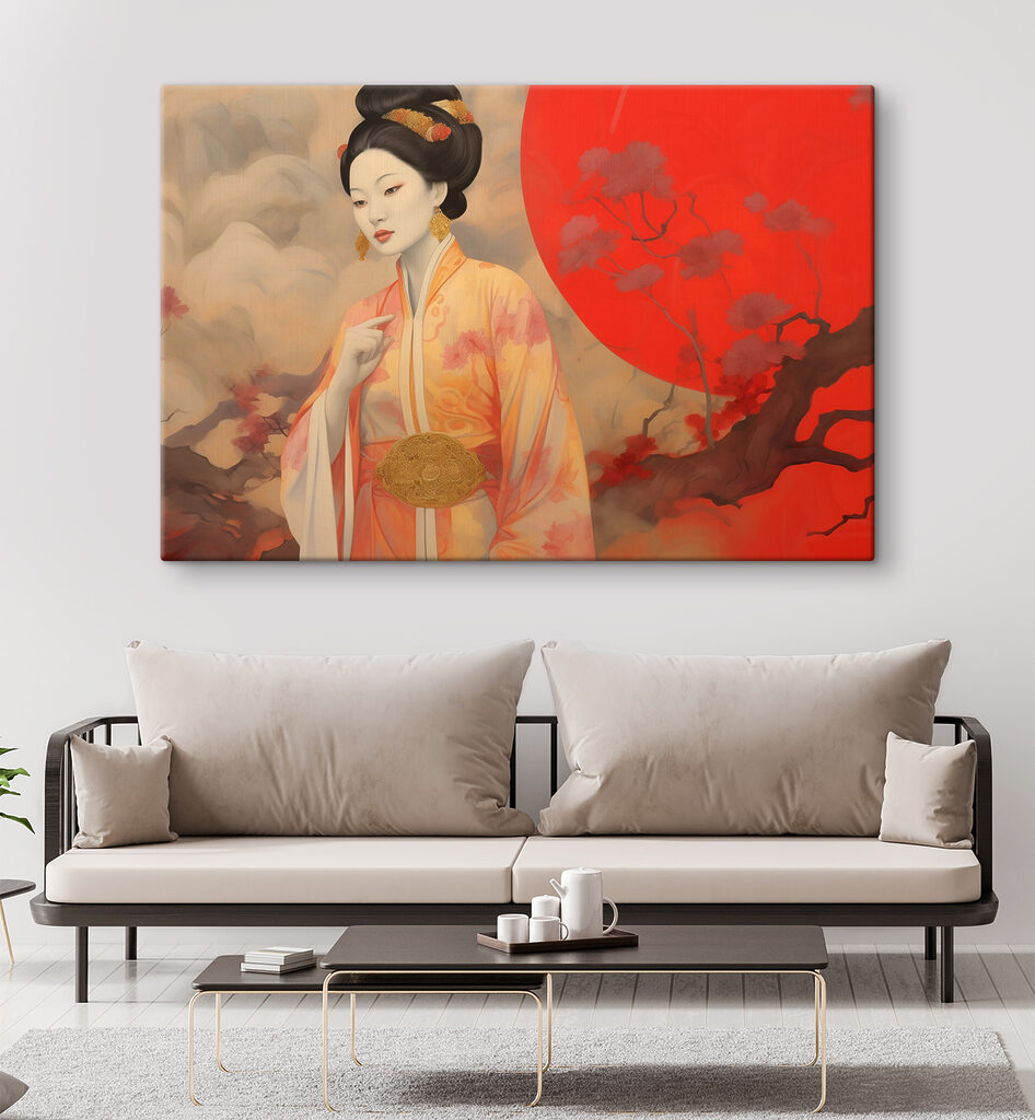 Femme en kimono — intérieur 2