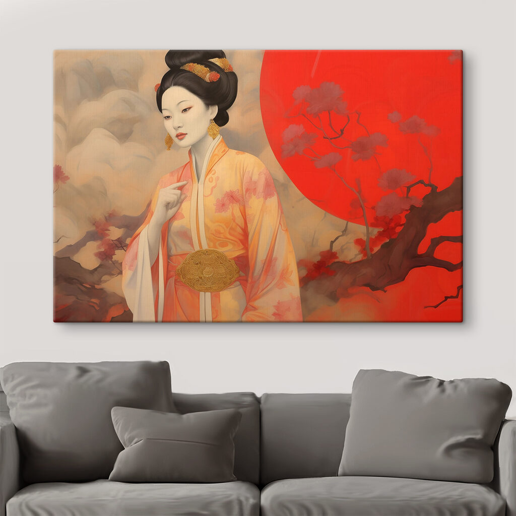 Femme en kimono — intérieur 1