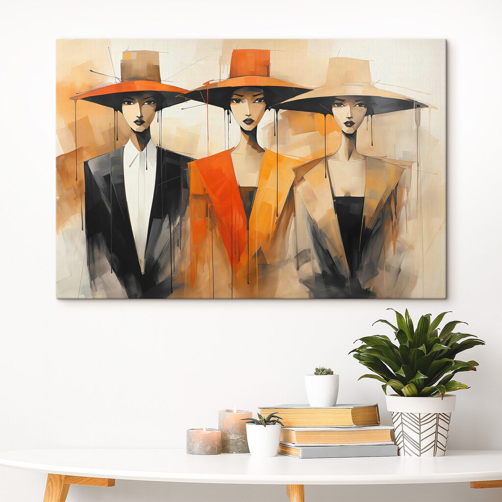 Trois chapeaux en conversation — intérieur 4