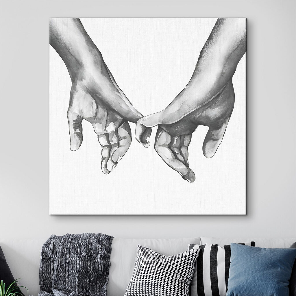 Mains qui se trouvent — intérieur 5