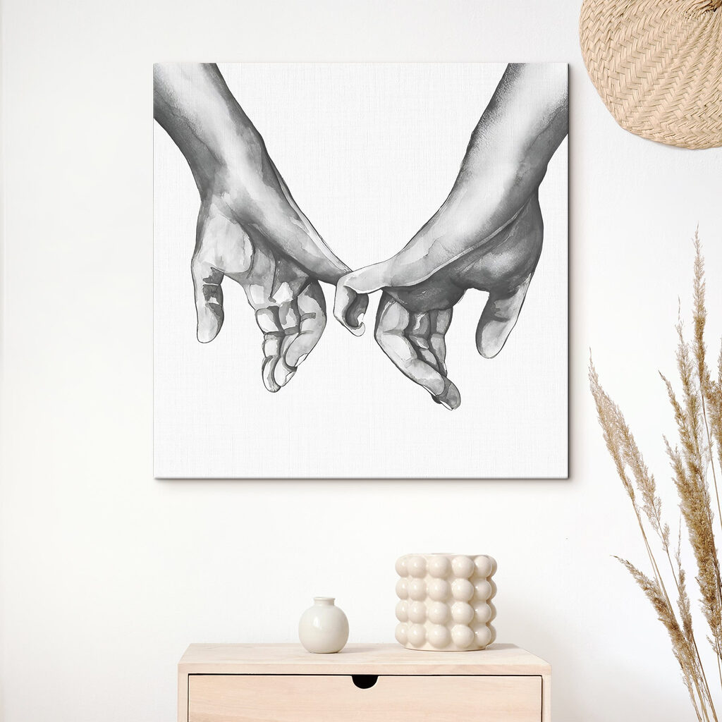 Mains qui se trouvent — intérieur 4