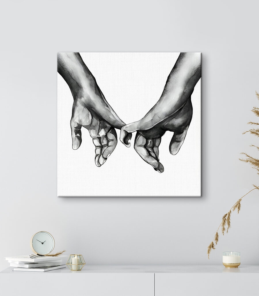 Mains qui se trouvent — intérieur 2