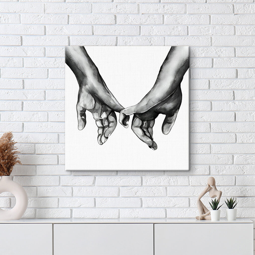 Mains qui se trouvent — intérieur 3