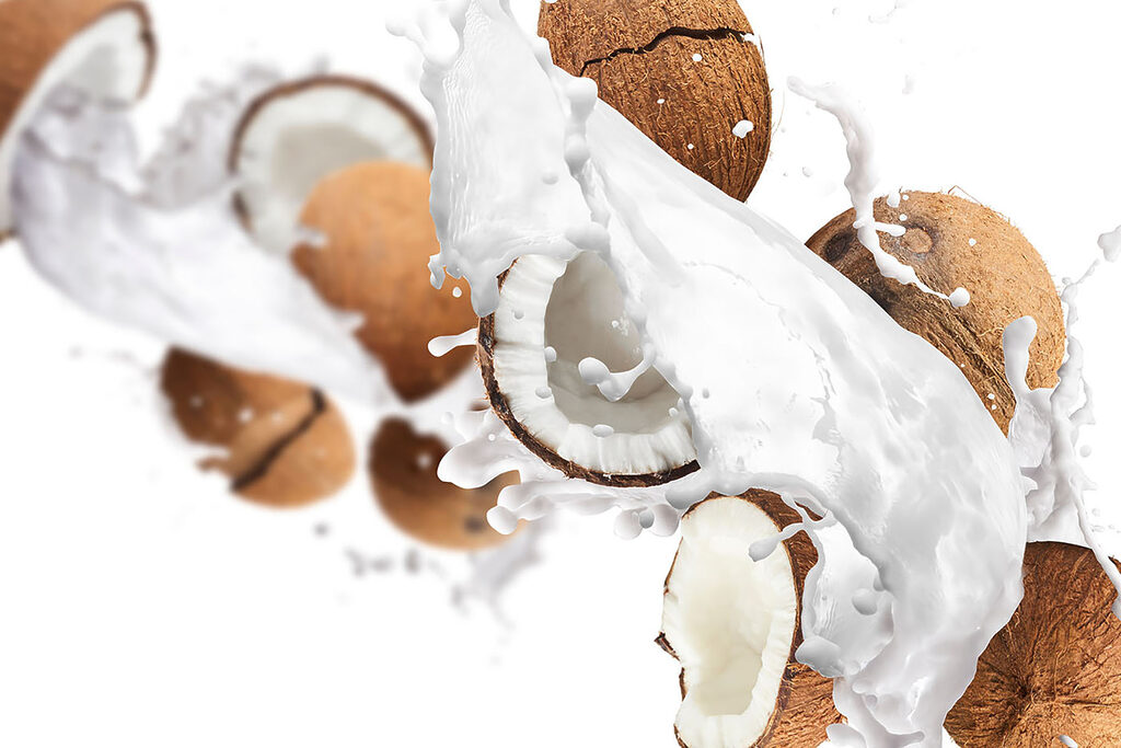 Noix de coco éclaboussées — motif complet