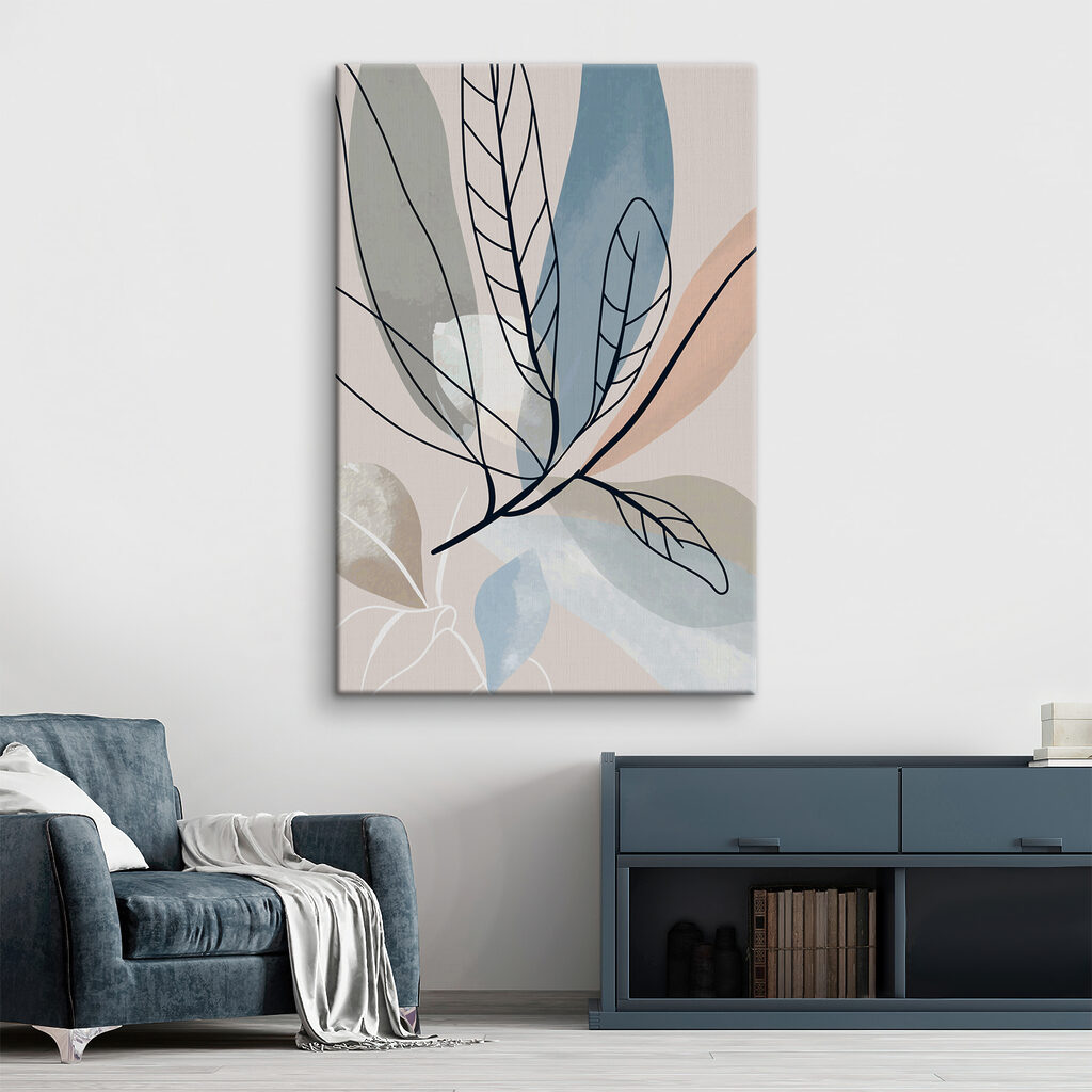 Feuilles sur fond doux — intérieur 2