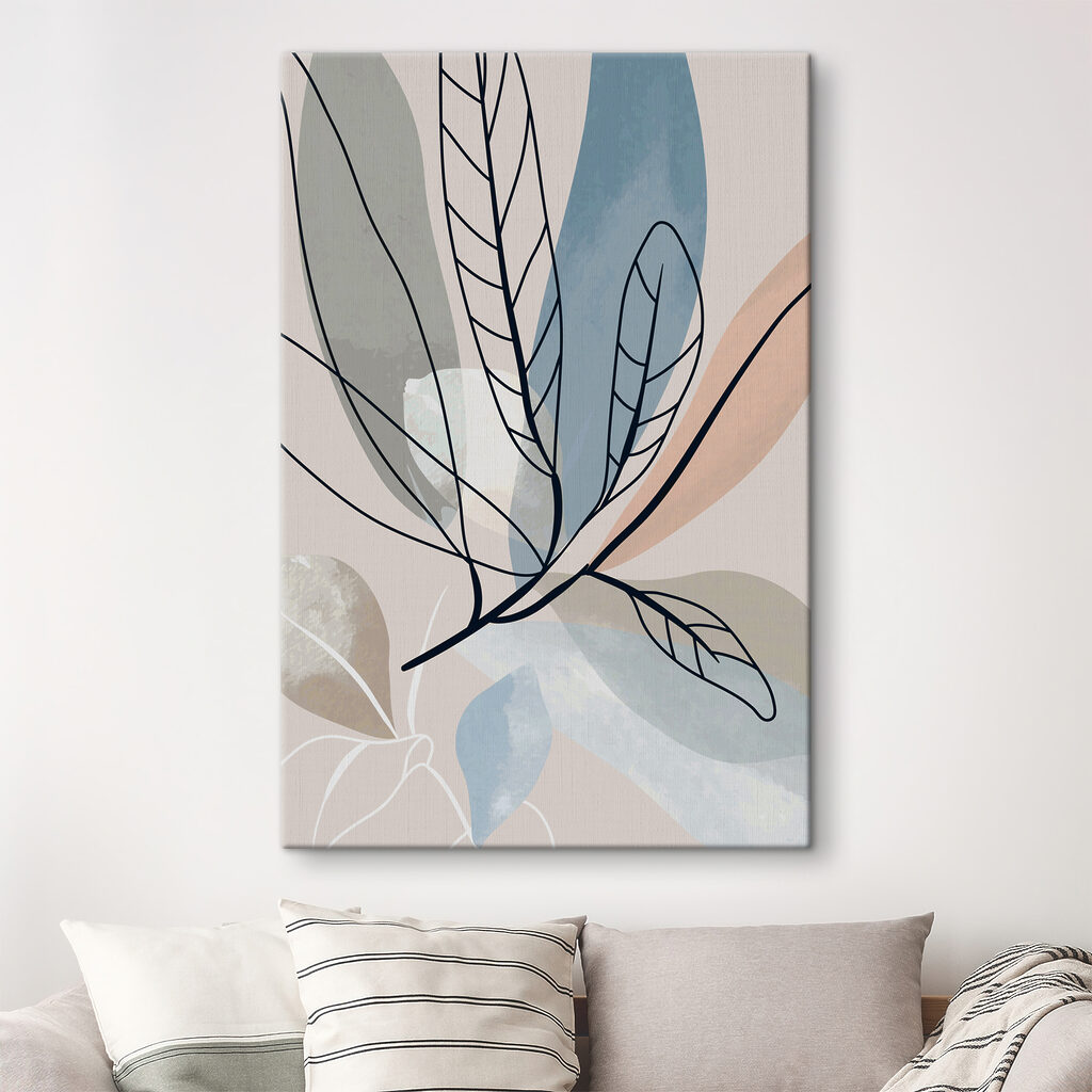 Feuilles sur fond doux — intérieur 3