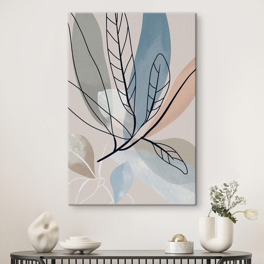 Feuilles sur fond doux — intérieur 4