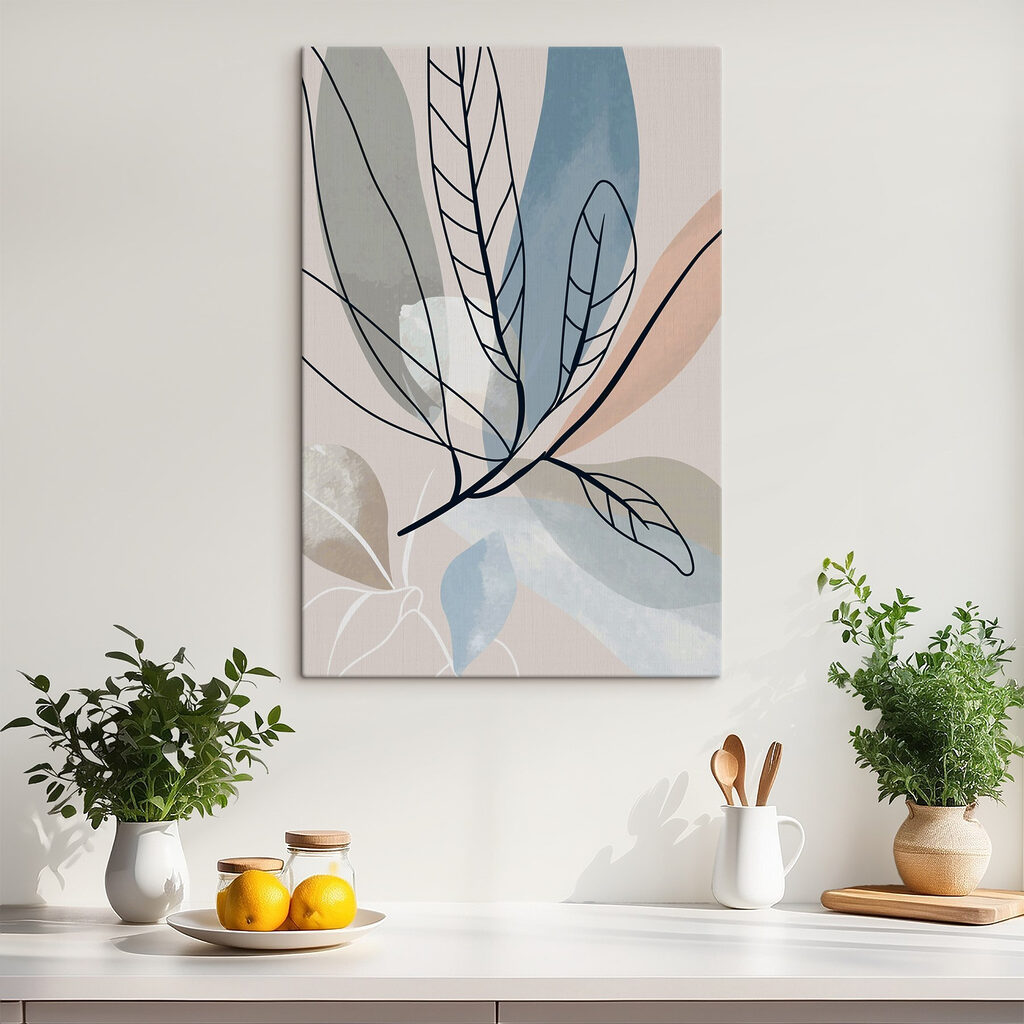 Feuilles sur fond doux — intérieur 5