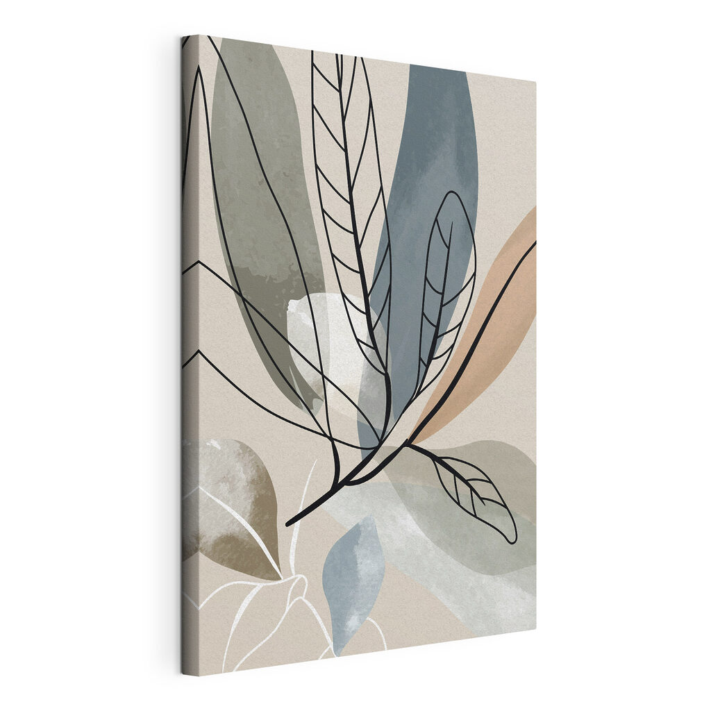 Feuilles sur fond doux — vue du produit