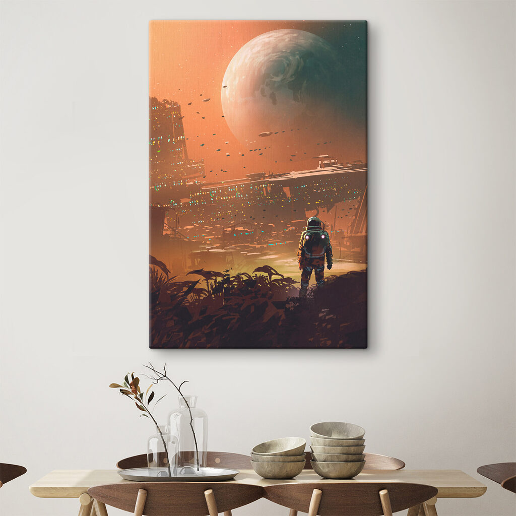 Astronaute sous la planète — intérieur 2