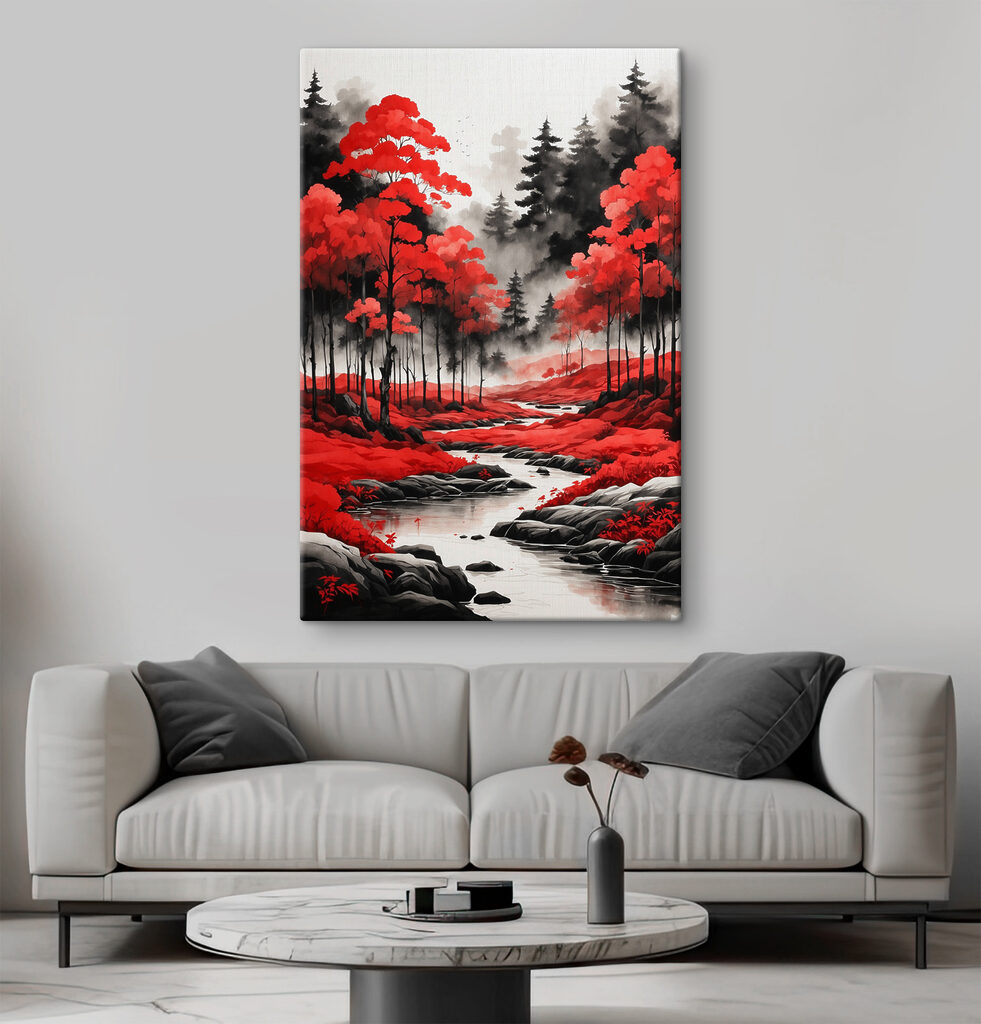 Rivière en forêt — intérieur 1
