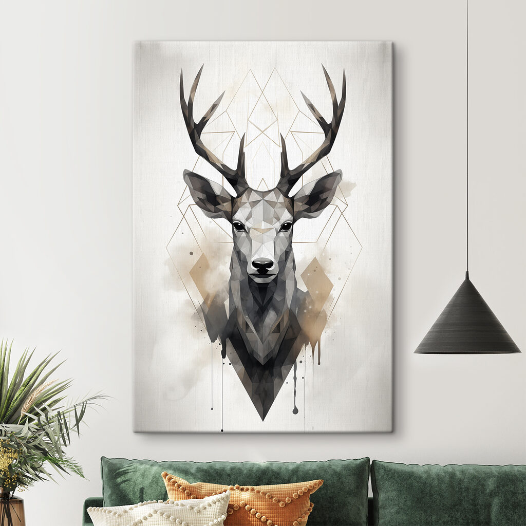 Cerf géométrique — intérieur 1