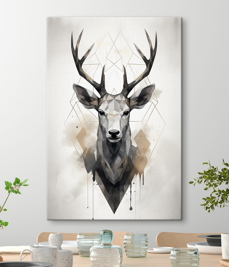 Cerf géométrique — intérieur 3