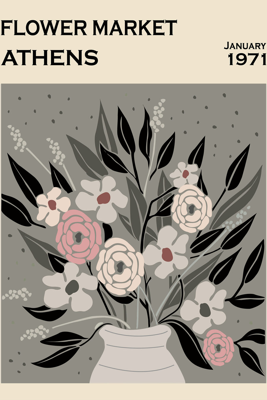 Fleurs d’Athènes — motif complet