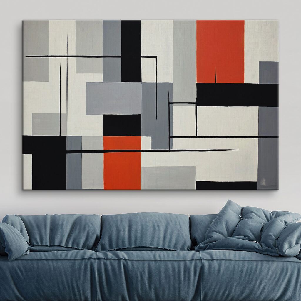 Rectangles et lignes noires — intérieur 2