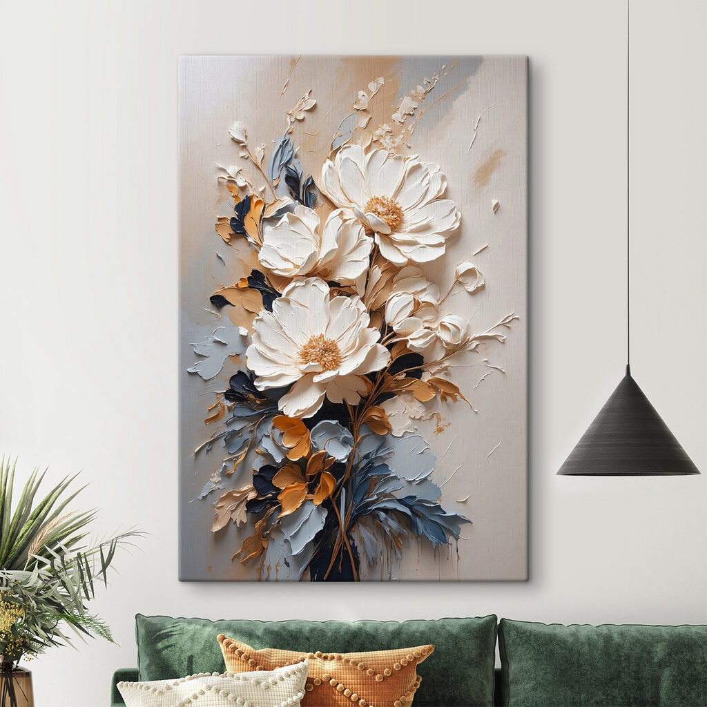 Fleurs en touches brisées — intérieur 4