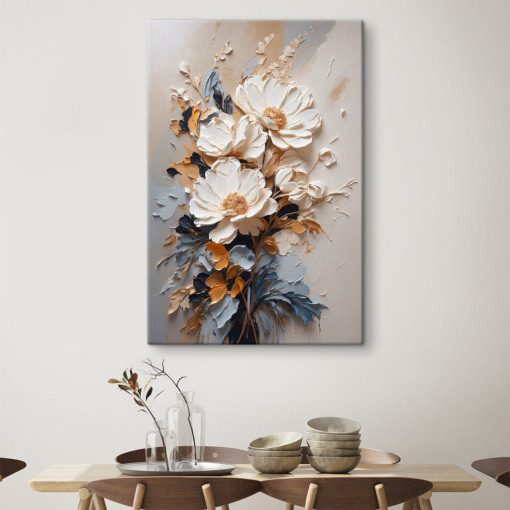 Fleurs en touches brisées — intérieur 3