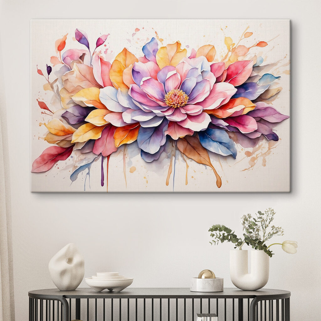 Fleur et éclaboussures — intérieur 1