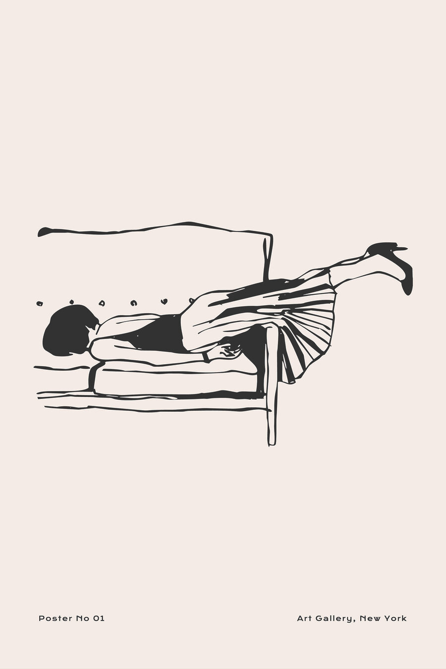 Pause sur le canapé — motif complet