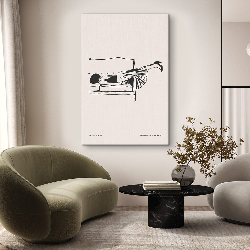 Pause sur le canapé dans un intérieur
