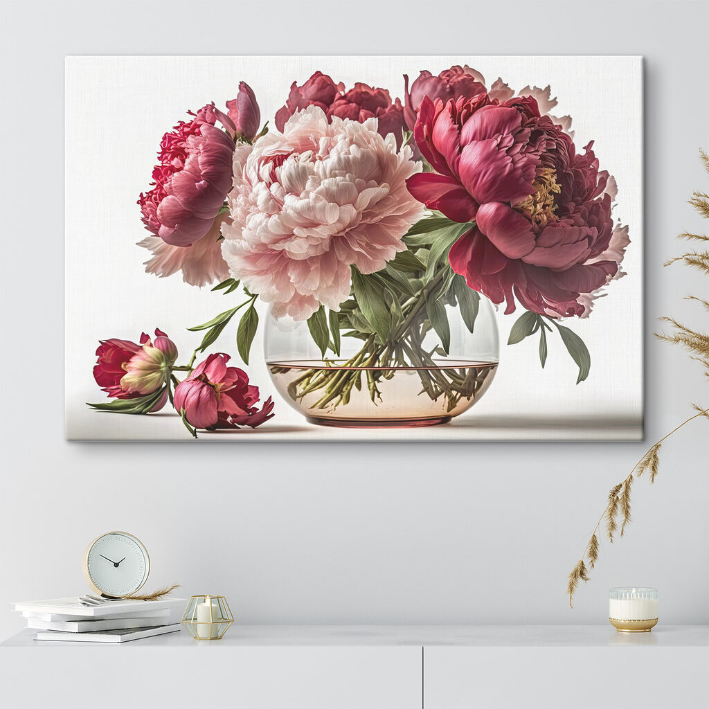 Vase de verre fleuri — intérieur 2