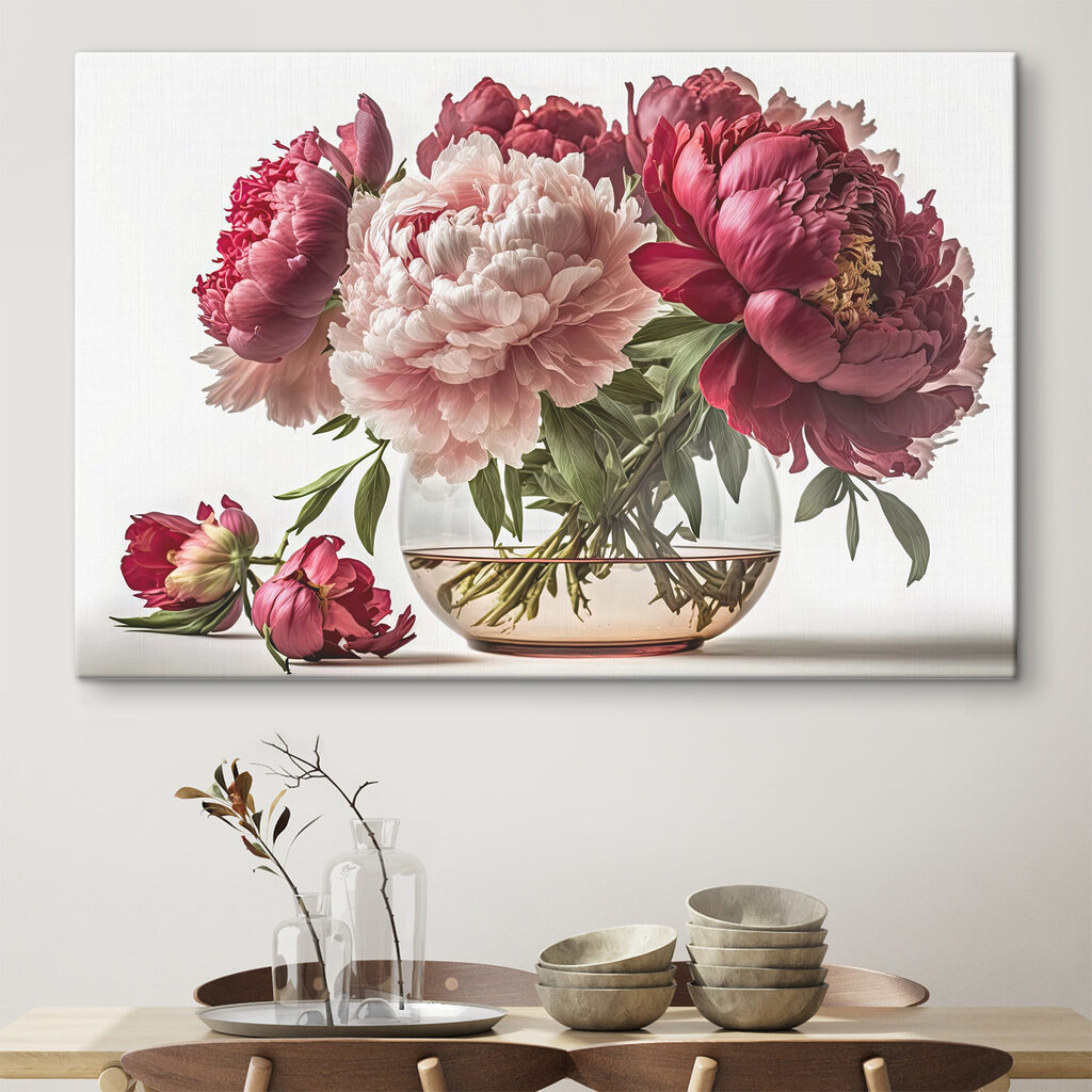 Vase de verre fleuri — intérieur 3