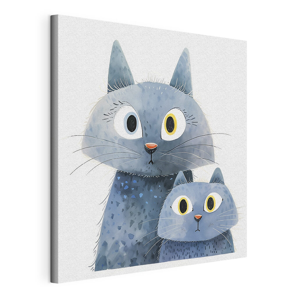 Regards de chats bleus — vue du produit