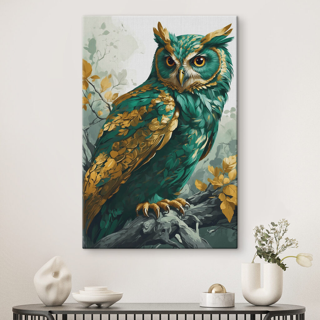 Portrait de chouette — intérieur 1