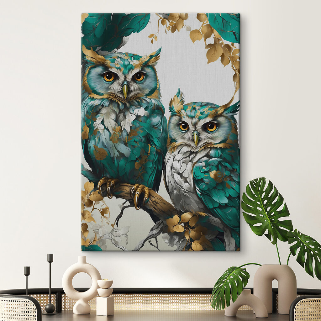 Chouettes côte à côte — intérieur 1