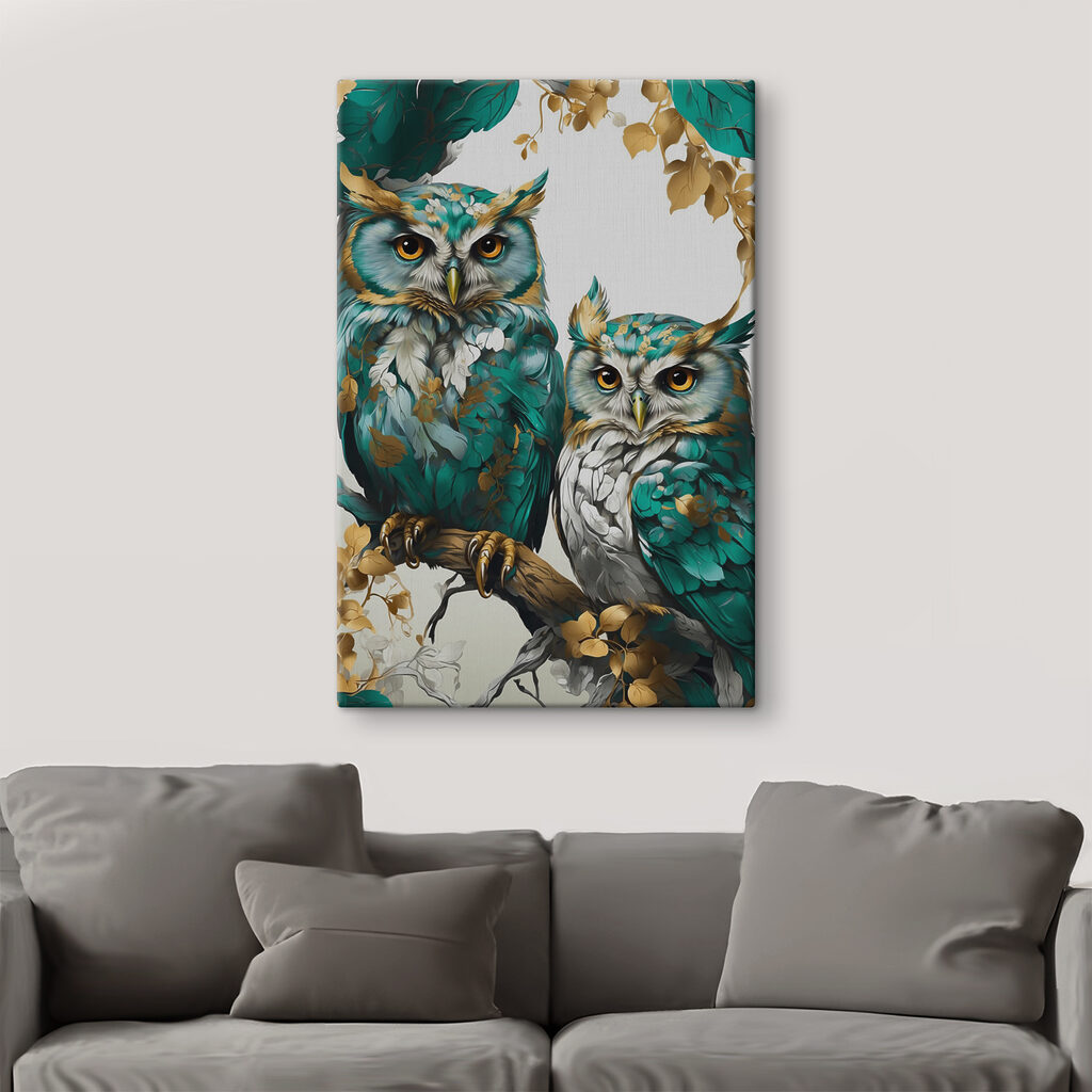 Chouettes côte à côte — intérieur 2