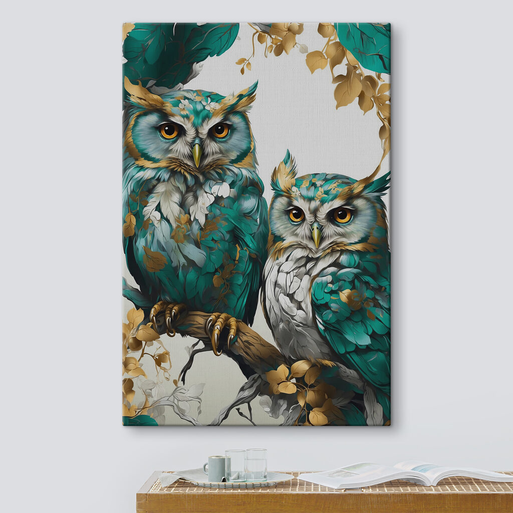 Chouettes côte à côte — intérieur 3