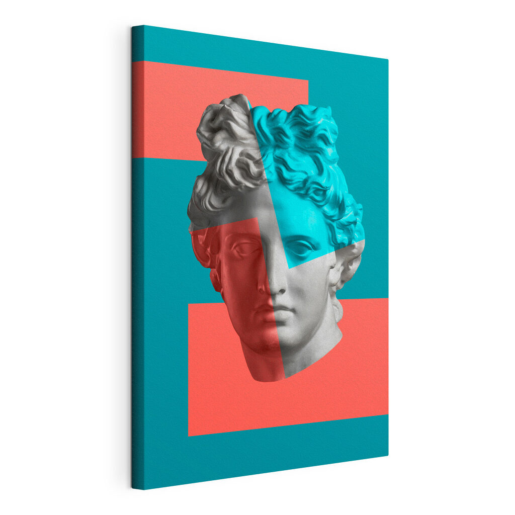 Sculpture et géométrie, toile tendue et bord enveloppé