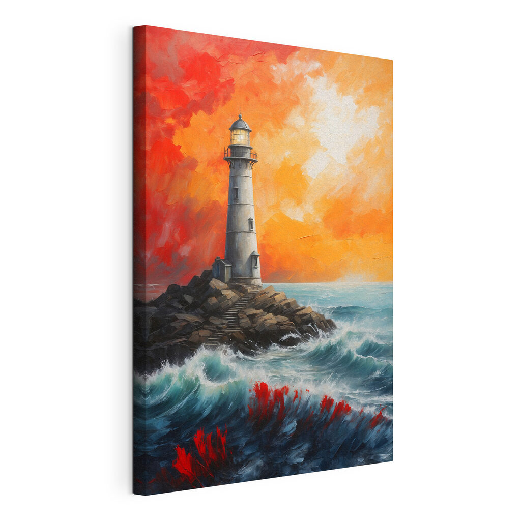 Phare sur les rochers — vue du produit