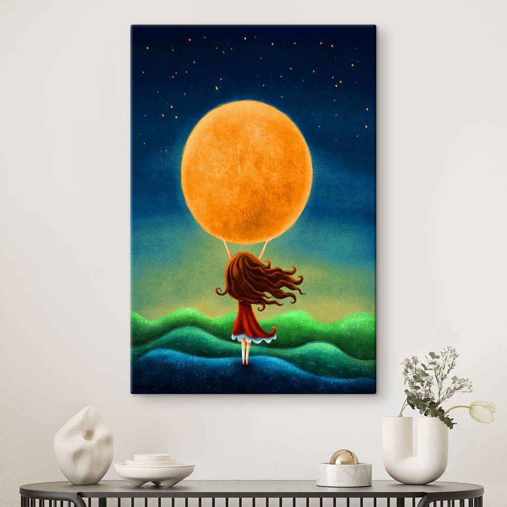 Fillette sous les étoiles — intérieur 2